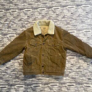 Old Navy Wheat Sherpa Lined Icon Corduroy Jacket - Extra Small